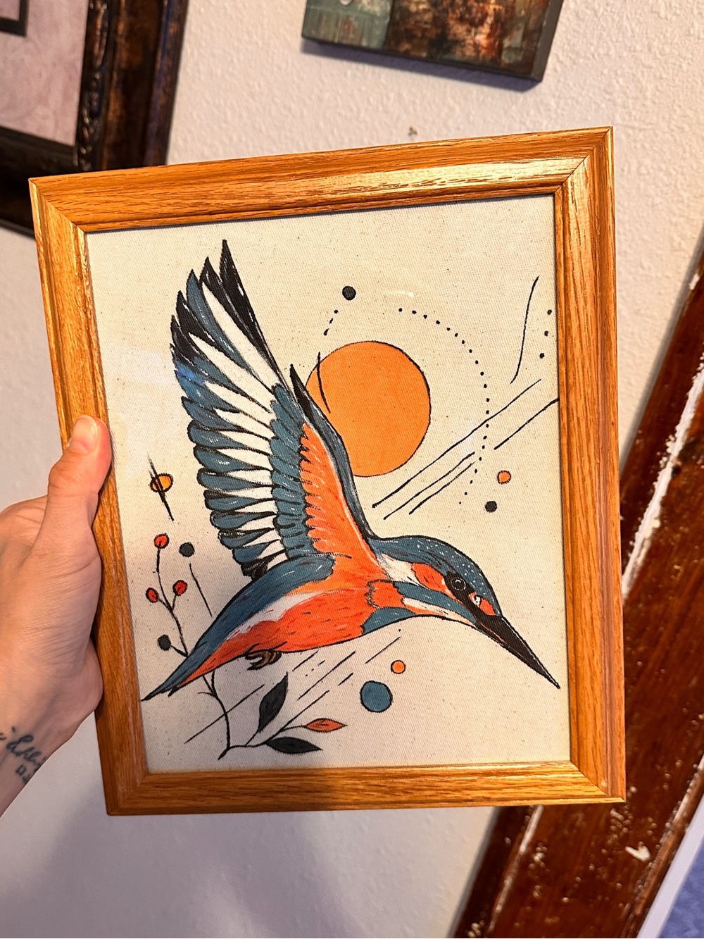 HANDPAINTED / Kingfisher